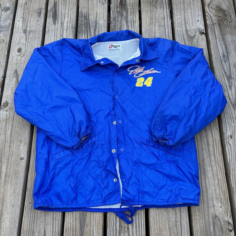 Jeff Gordon Jacket Mens XL Blue NASCAR Auto Racing Competitors View Hendrick 24 - Picture 2 of 7
